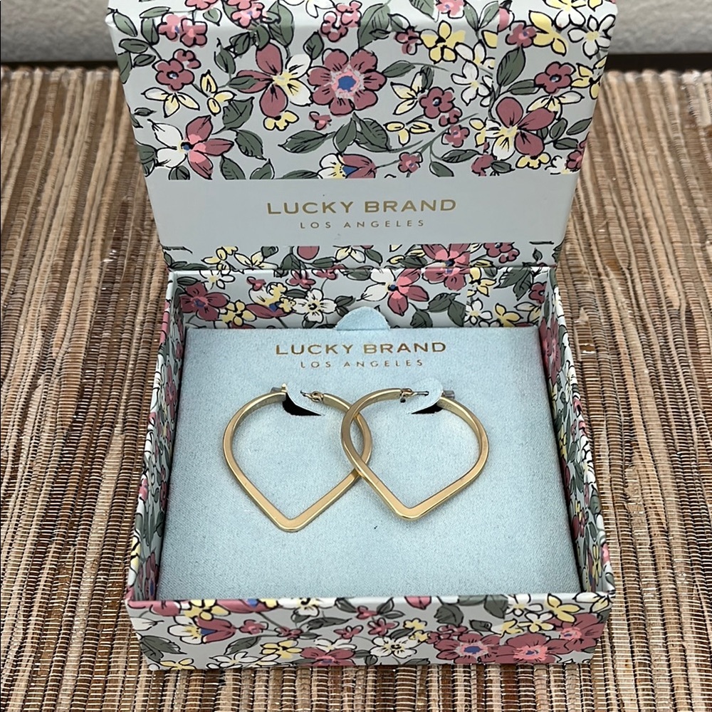 Lucky Brand Gold Hoop Earrings